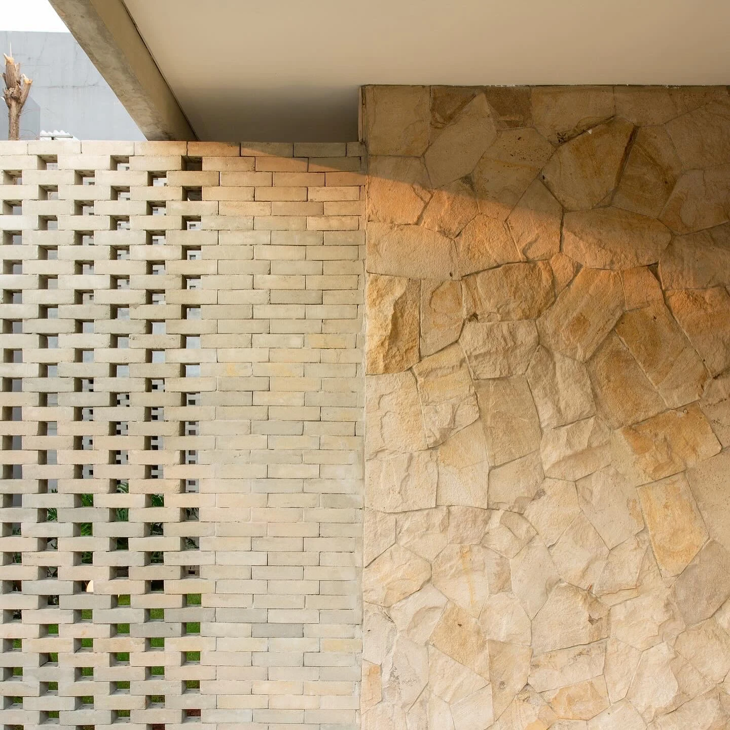 Brick and stone